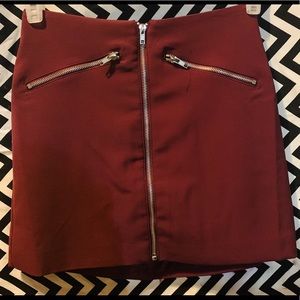Burgundy skirt Size S